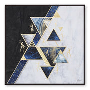 Furn & Deco Golden Embossed Wall Painting For Home Decoration